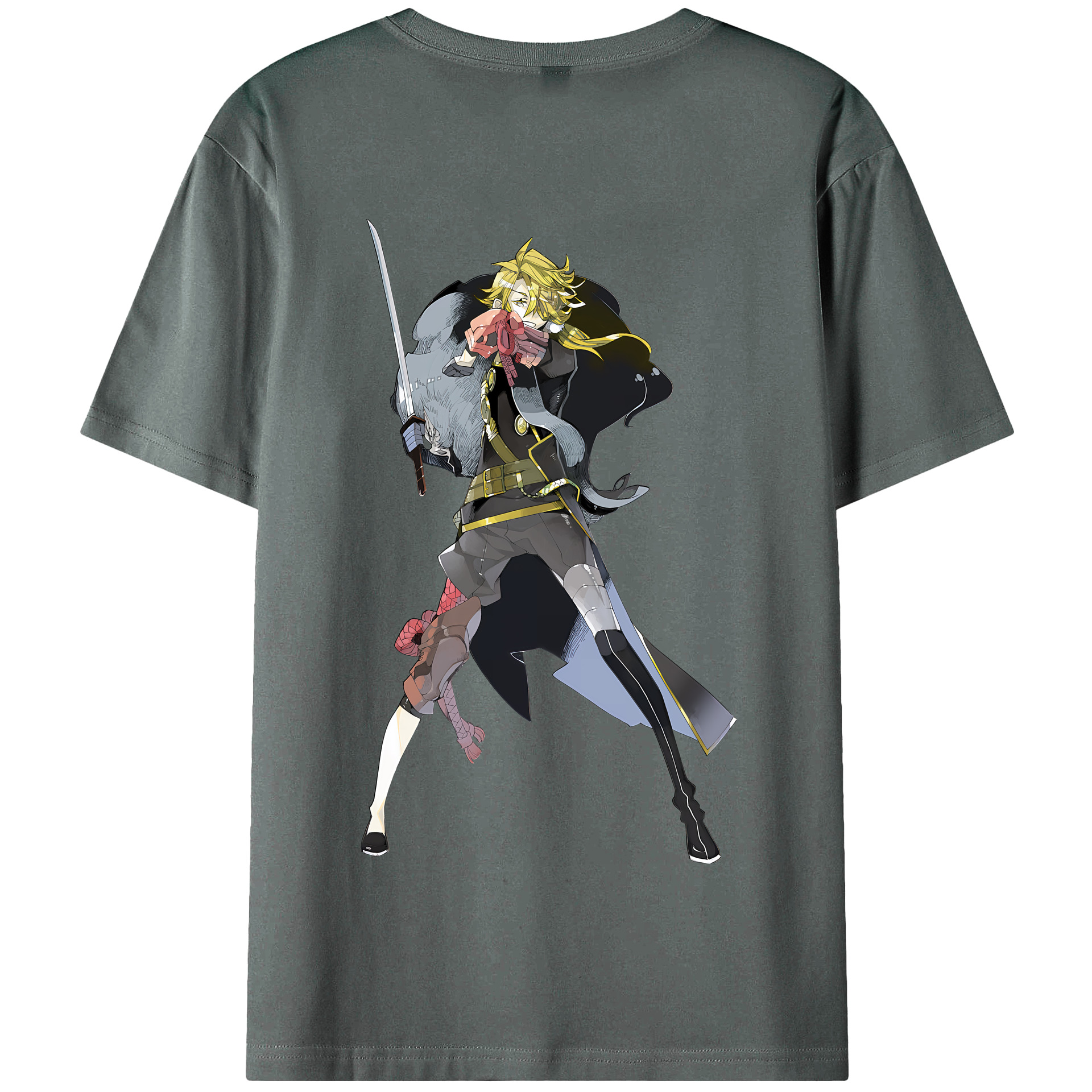 （画像用） 刀剣乱舞 Touken Ranbu 綿100％半袖Tシャツ（背面プリント）
